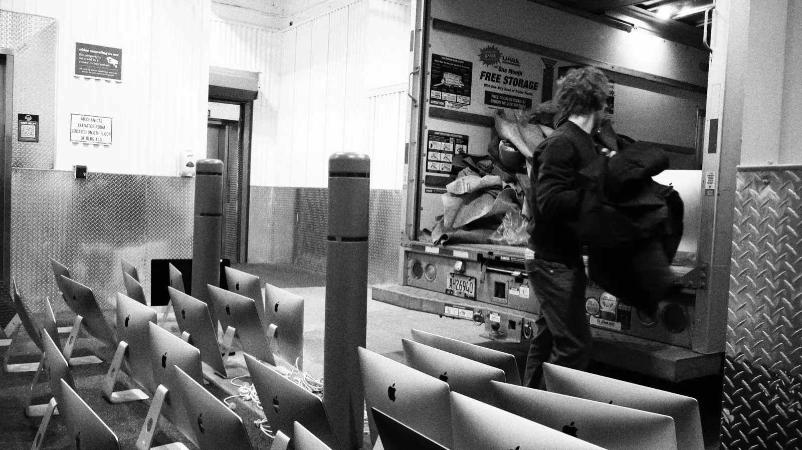 Unloading iMac donations